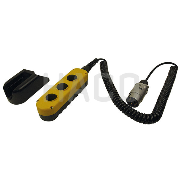 Mando 3 botones HACO con cable y enchufe para Dhollandia