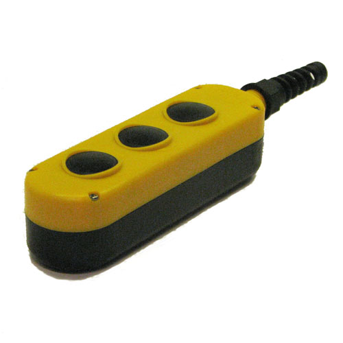 Mando 3 botones sin cable amarillo HACO