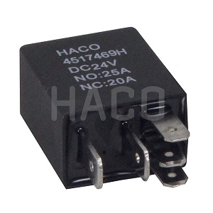 REL Mini  NO/NC 24V 20 AMP. HACO